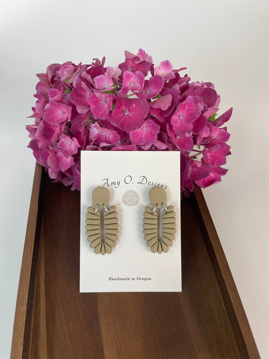 Light brown arched dangle -2 options