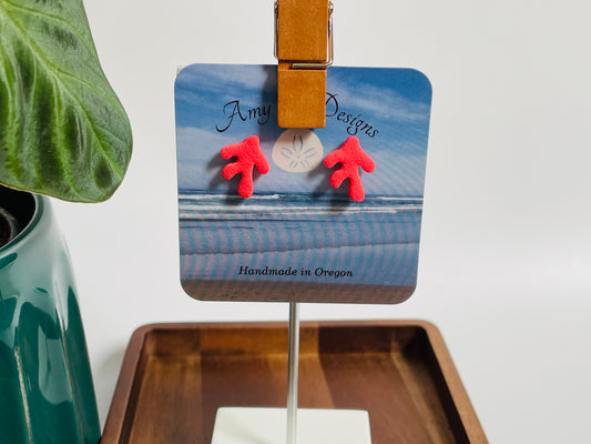 Coral studs(multiple colors)