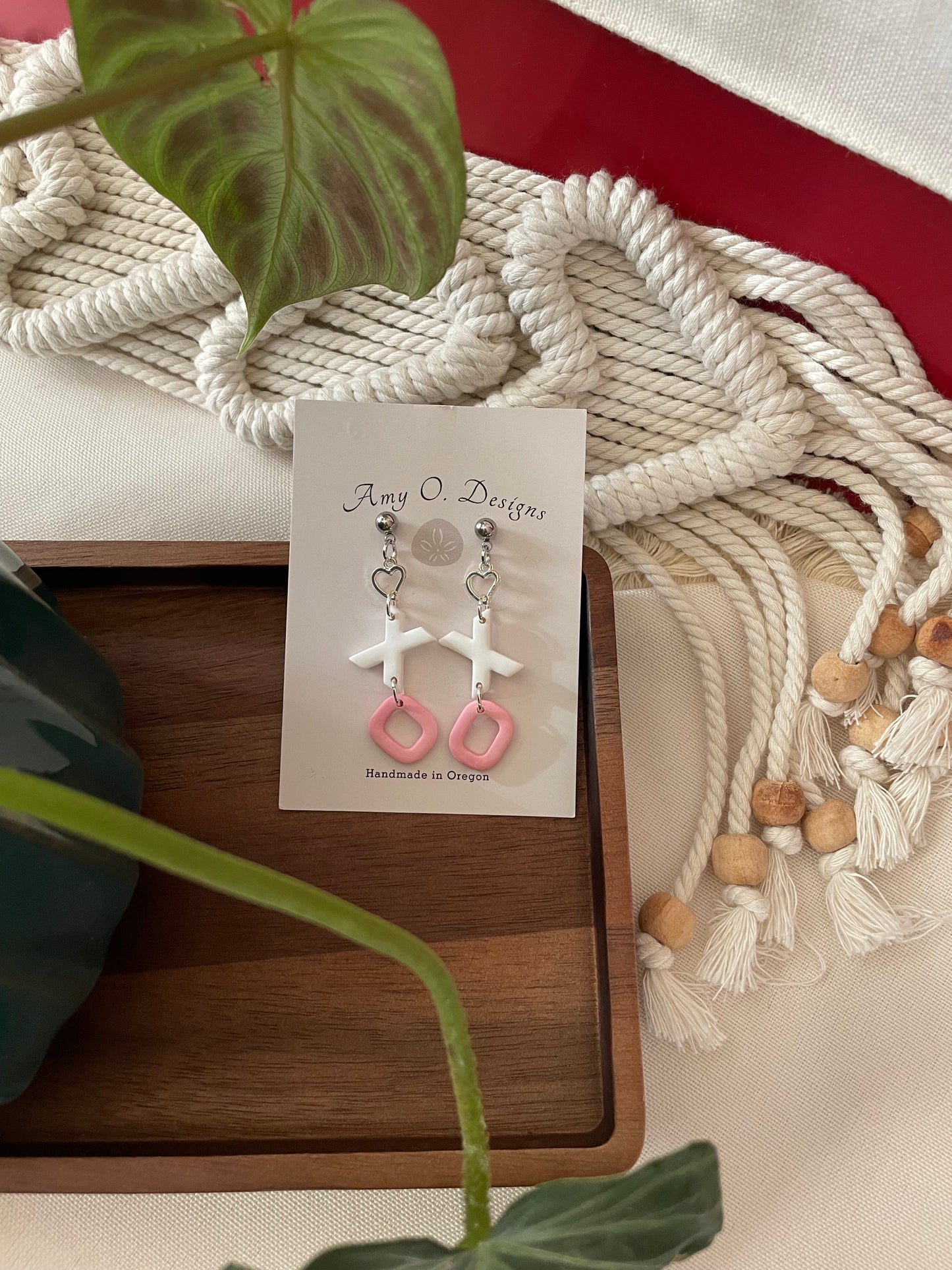 XOXO stud dangle