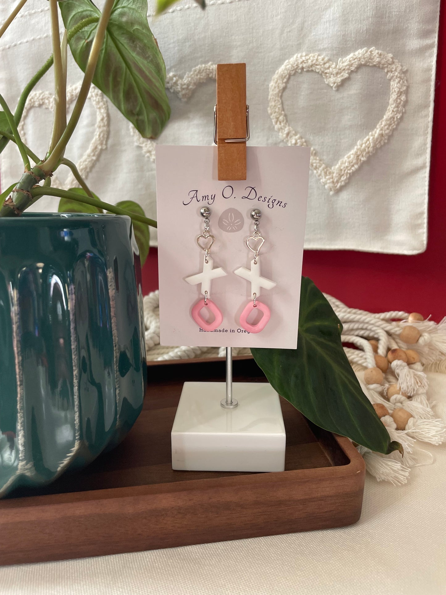 XOXO stud dangle