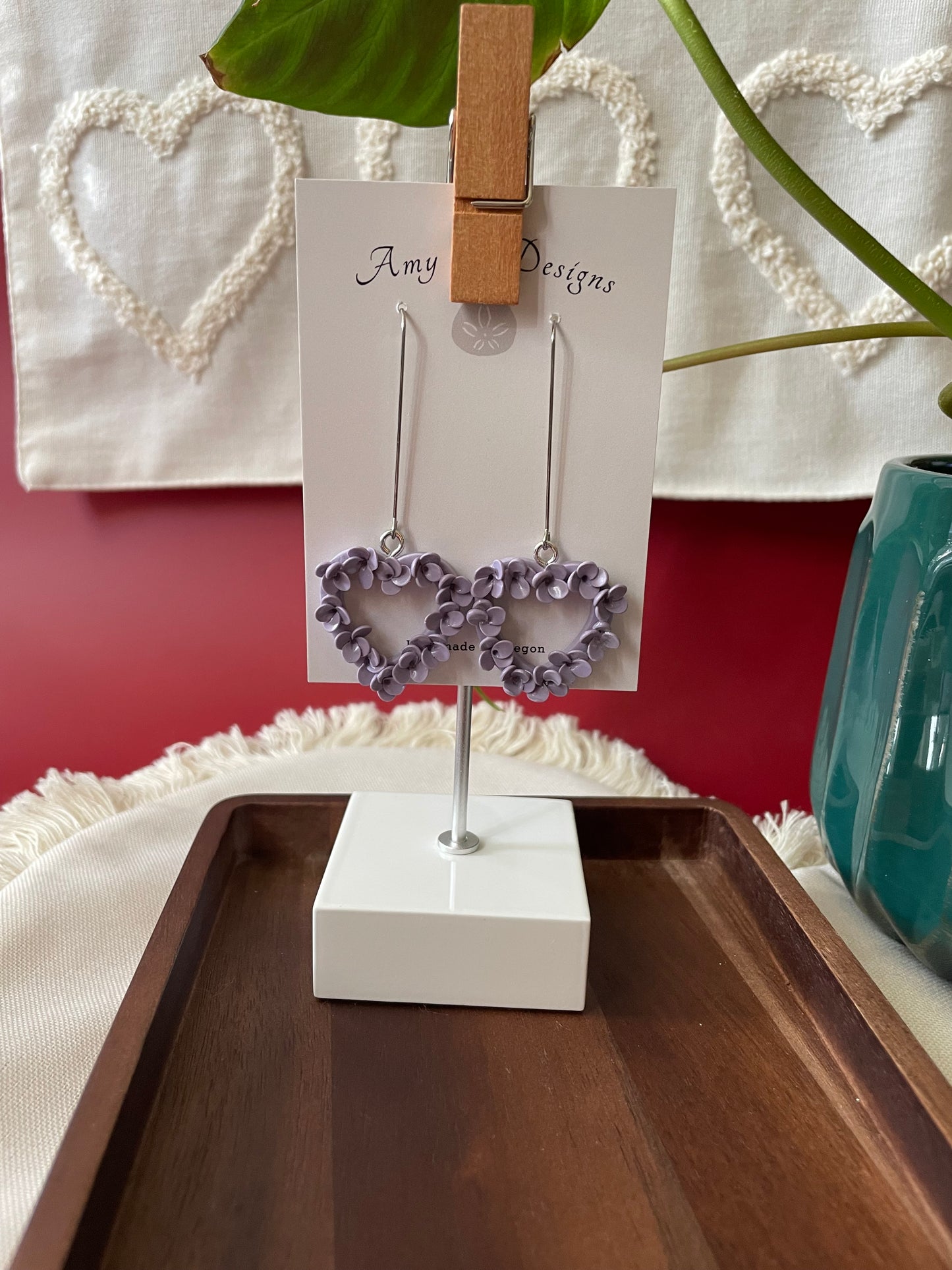 Purple Heart flower wreath