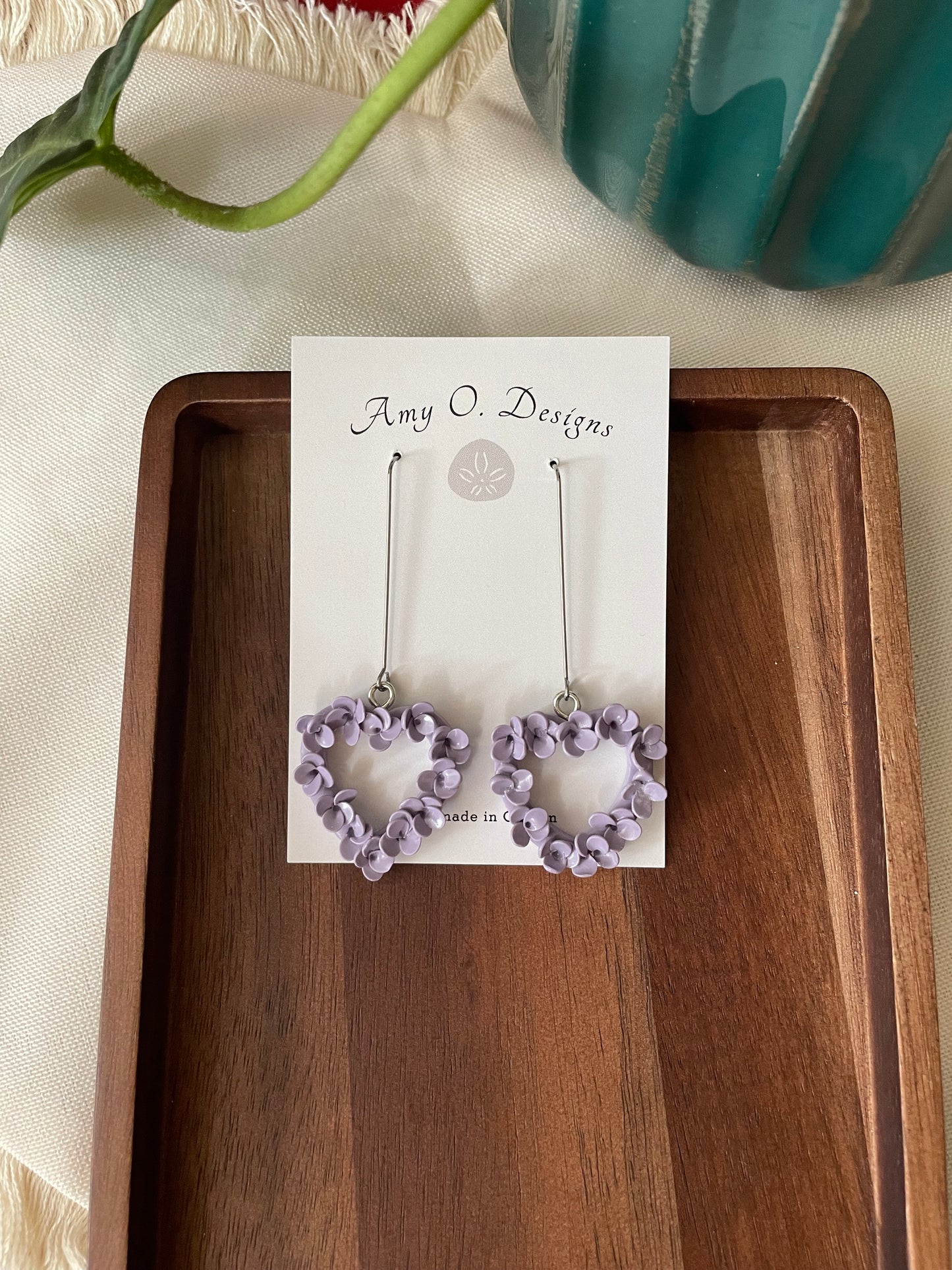 Purple Heart flower wreath