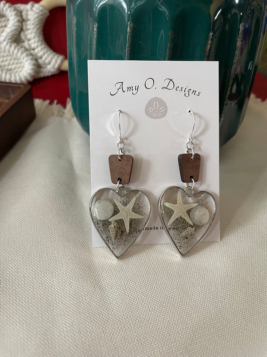 Under the sea heart dangle