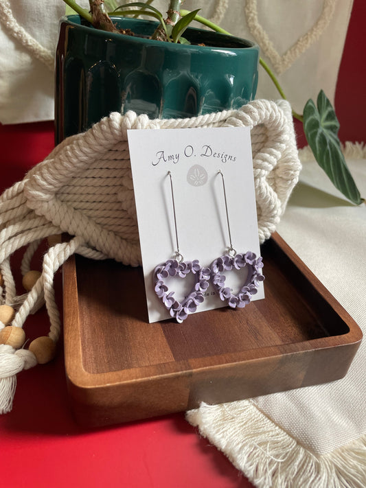 Purple Heart flower wreath