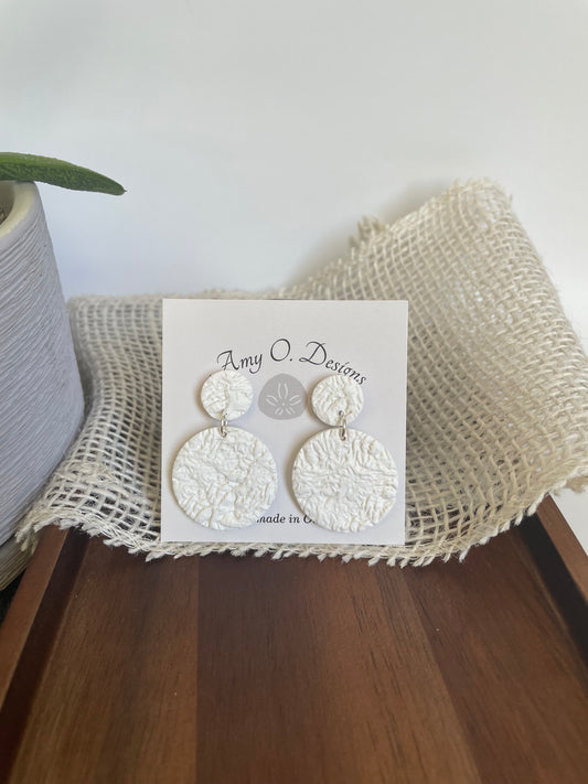 Textured white dangle