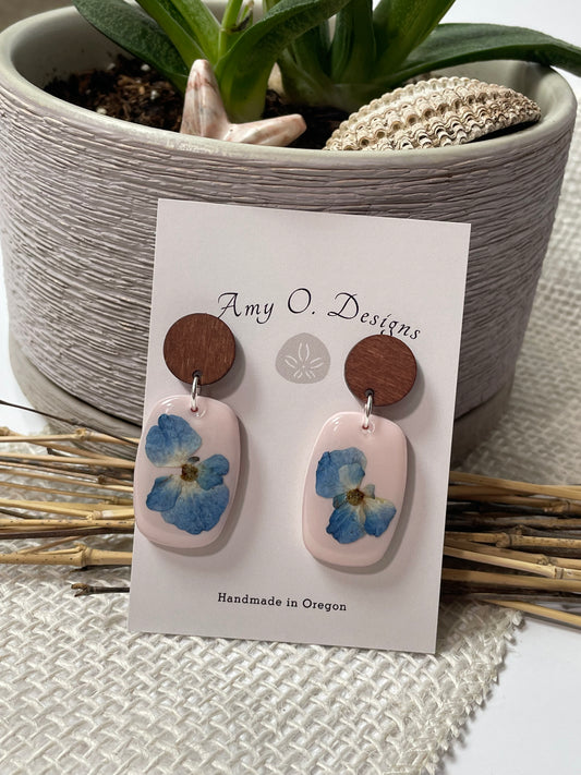 Blue Hydrangea Dangle