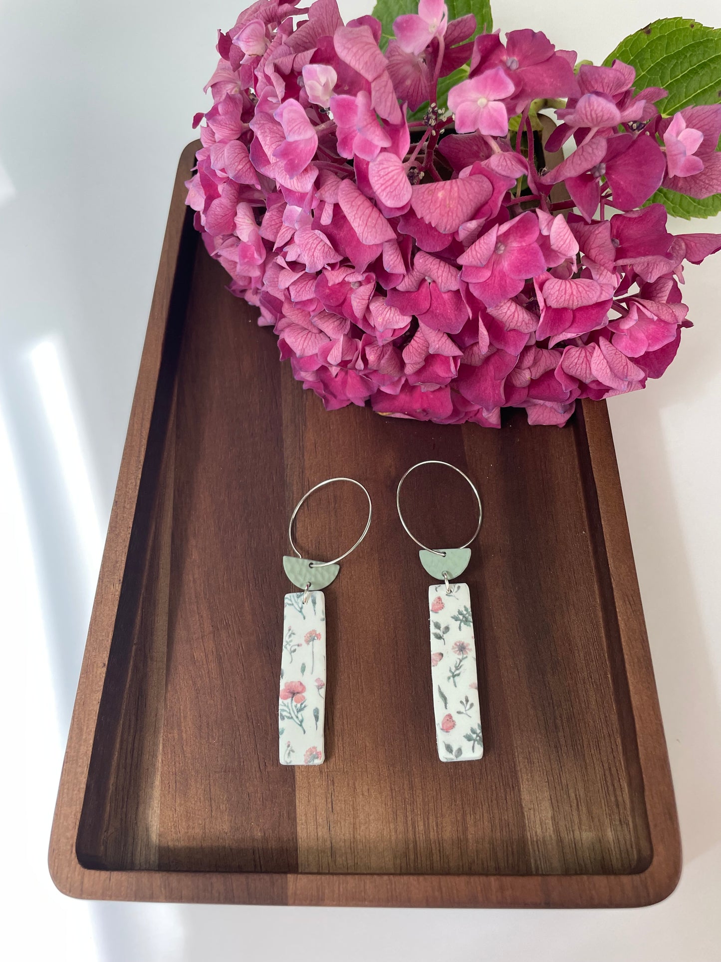 Minty floral dangle-2 options