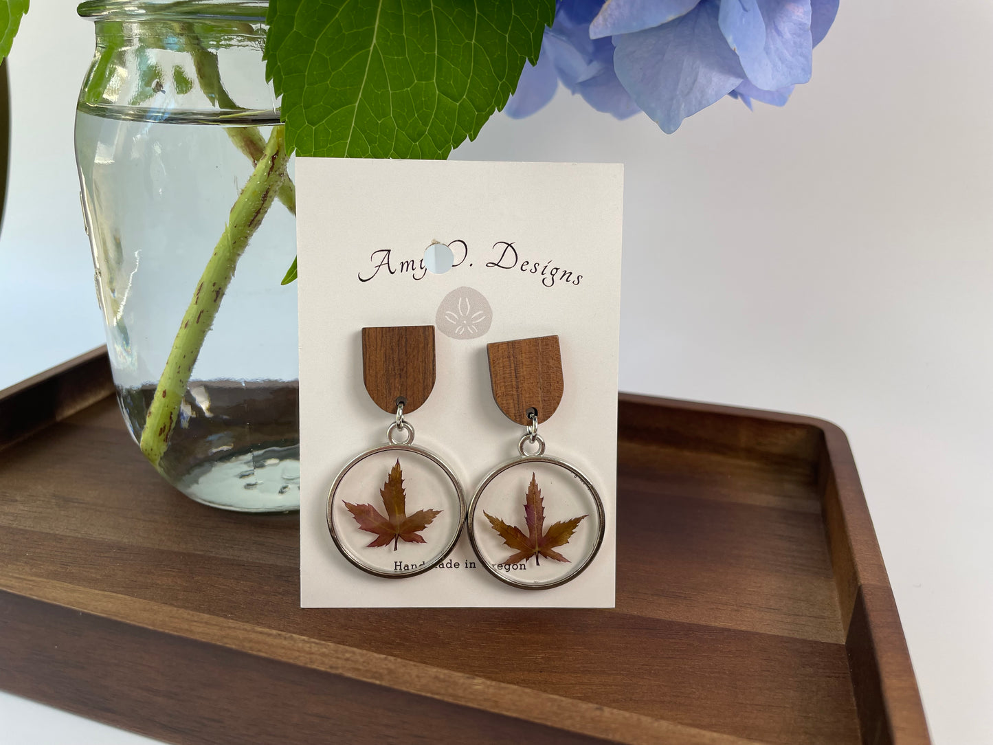 Japanese Maple pressed leaves-2 options