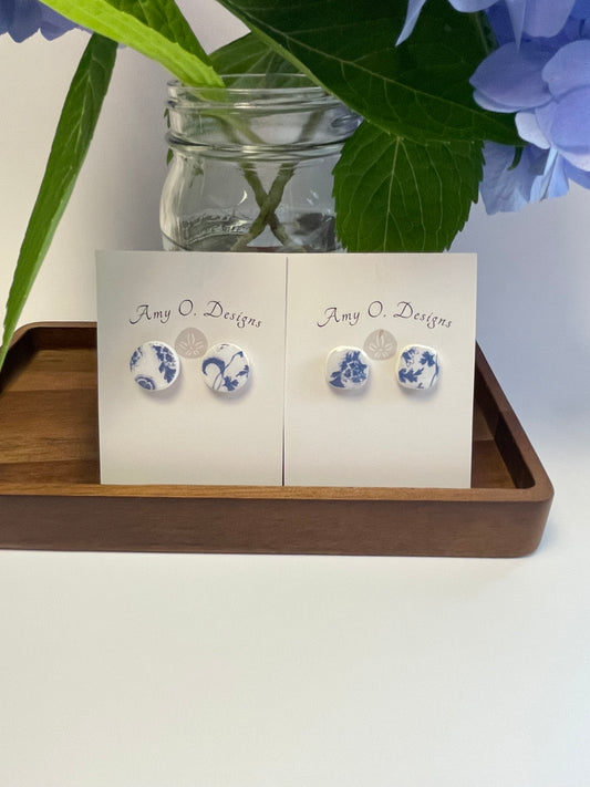 Blue china stud-2 options