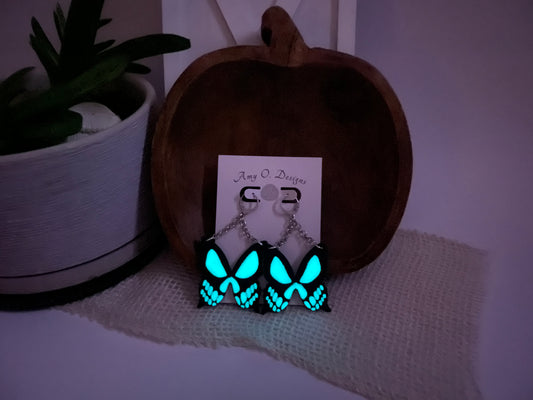 Skeleton Butterflies-Glow in the dark