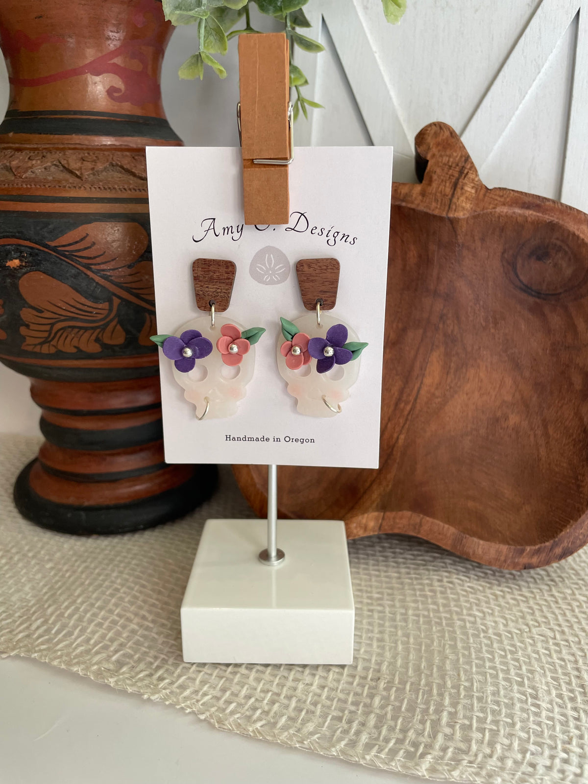 Pretty skeleton heads w/nose rings